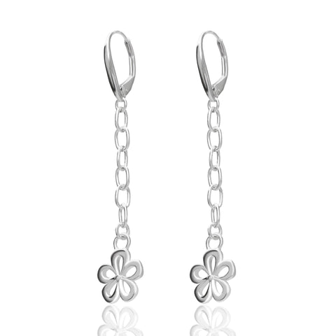 Earrings 925 Silver Women Alegria Flower Colgantes