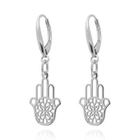 Earrings 925 Silver Women Amuletos Hand Anamora by Tanya Moss