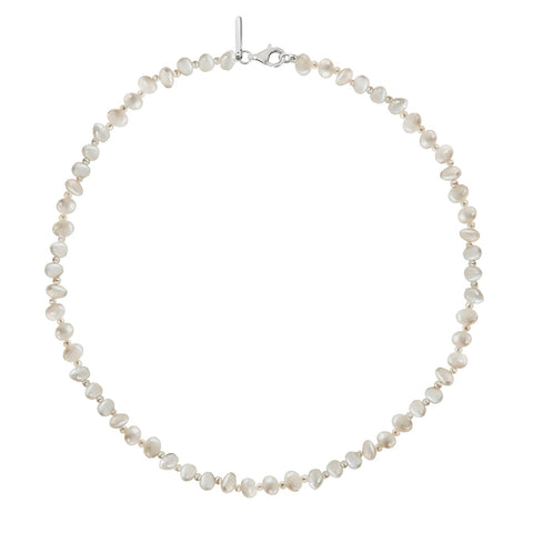 Necklace 925 Silver Women Marina Small Pearls / Long Anamora by Tanya Moss