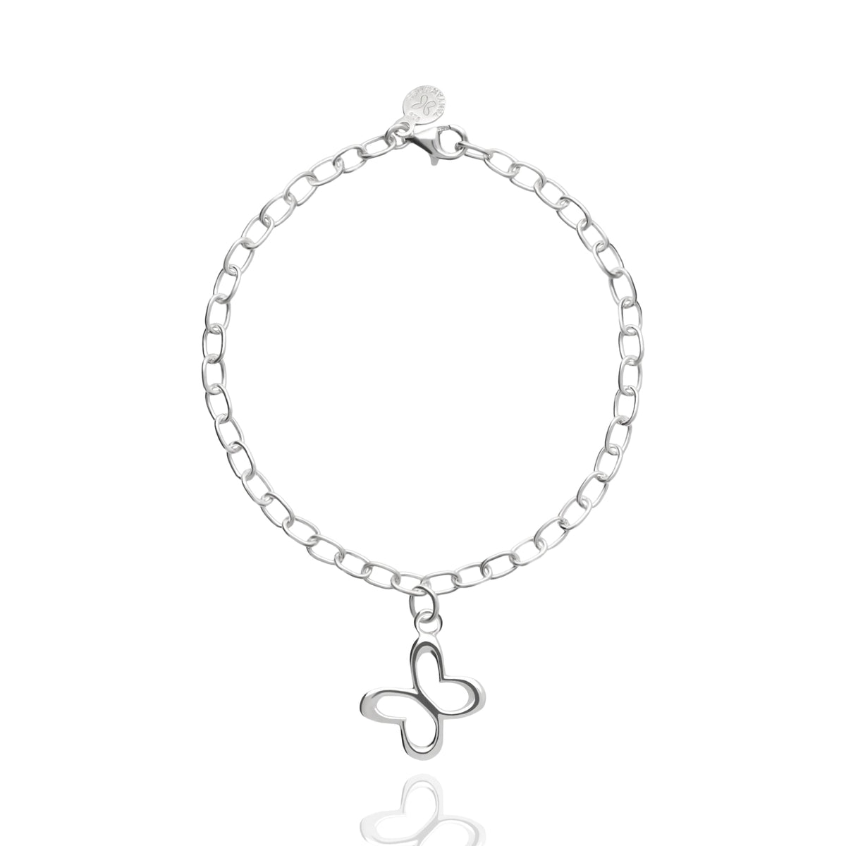 Bracelet 925 Silver Women Alegria Butterfly