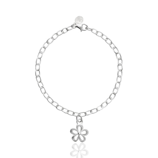 Bracelet 925 Silver Women Alegria Flower