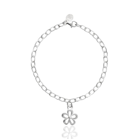 Bracelet 925 Silver Women Alegria Flower