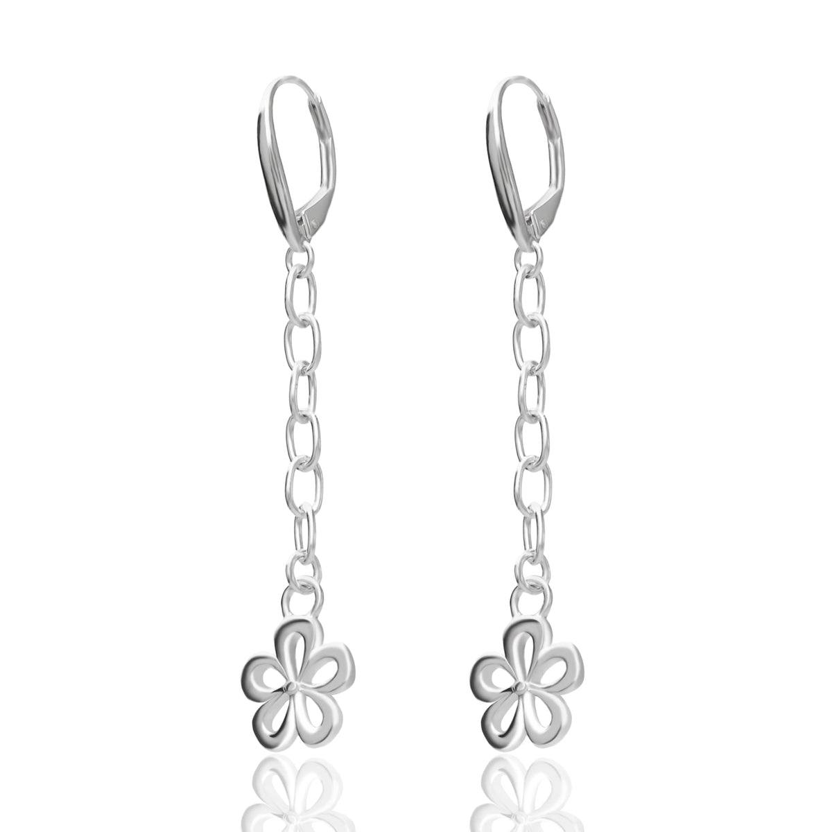 Earrings 925 Silver Women Alegria Flower Colgantes