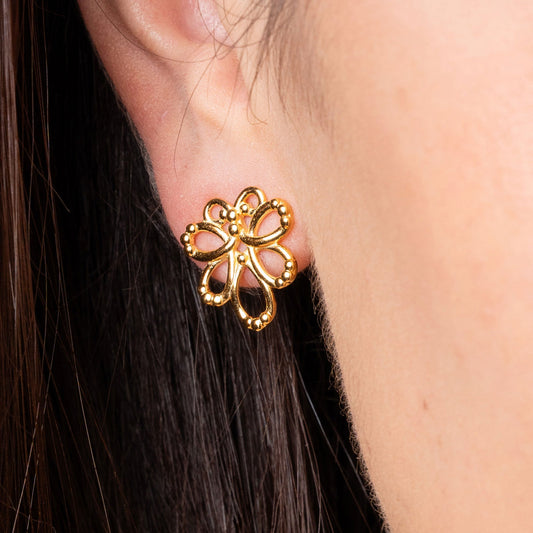 Studs 925 Silver Women Serenata Gold