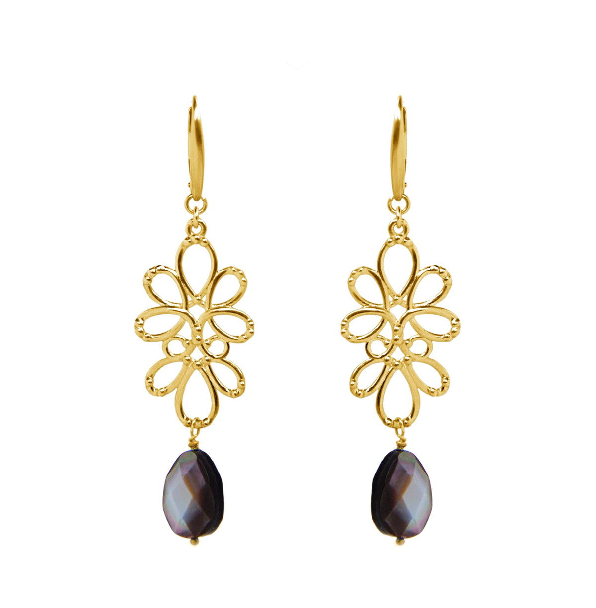 Earrings 925 Silver Women Serenata Flint Gold