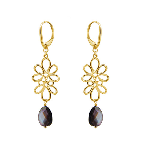 Earrings 925 Silver Women Serenata Flint Gold