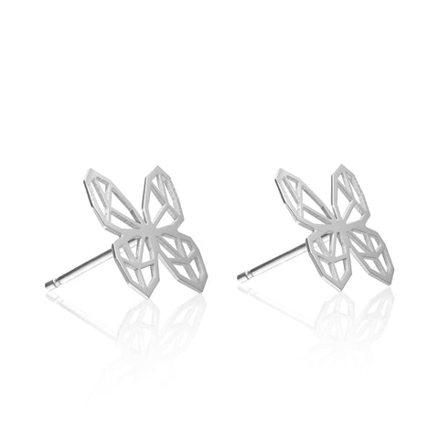 Earrings 925 Silver Women Origami Butterfly Anamora by Tanya Moss