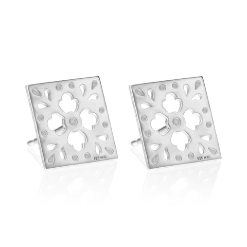 Studs 925 Silver Women Azulejos Anamora by Tanya Moss