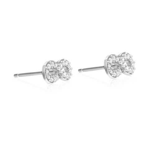 Studs 925 Silver Women Brillos Infinite Zirconia Anamora by Tanya Moss