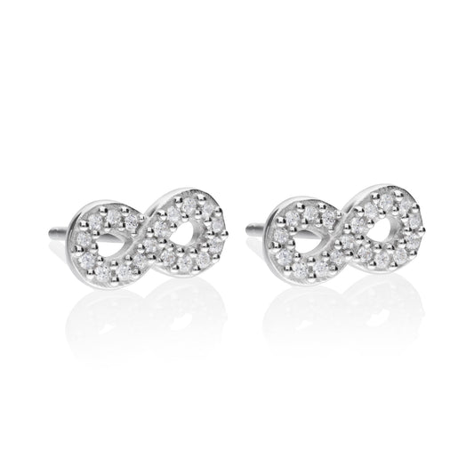 Studs 925 Silver Women Brillos Infinite Zirconia Anamora by Tanya Moss