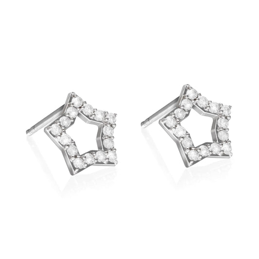 Studs 925 Silver Women Brillos Star Zirconia Anamora by Tanya Moss