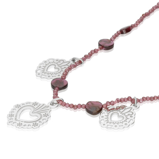 Necklace 925 Silver Women Milagritos Heart Anamora by Tanya Moss