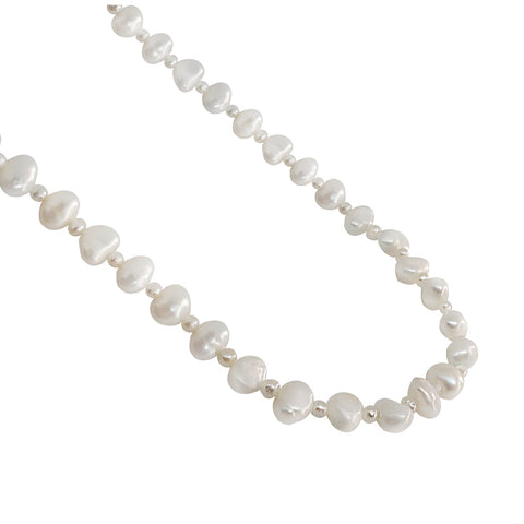 Necklace 925 Silver Women Marina Small Pearls / Long Anamora by Tanya Moss