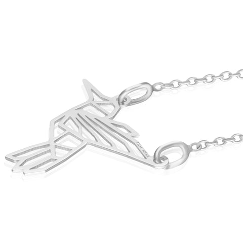 Pendant 925 Silver Women Origami Hummingbird Anamora by Tanya Moss