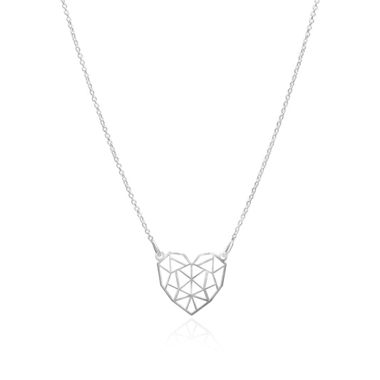 Pendant 925 Silver Women Origami Heart Anamora by Tanya Moss