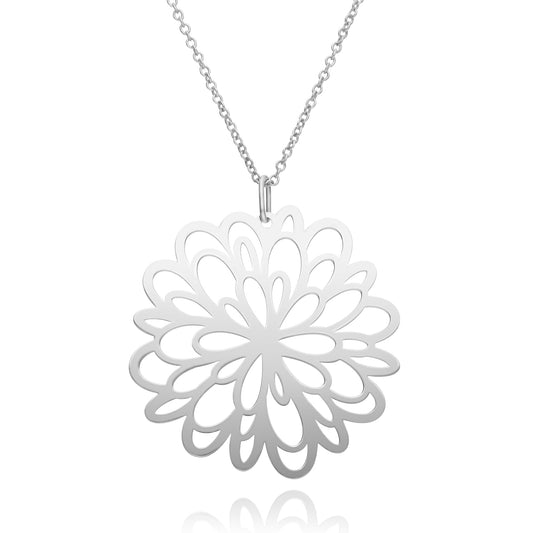Pendant 925 Silver Women Cempasuchil C/Chain Anamora by Tanya Moss