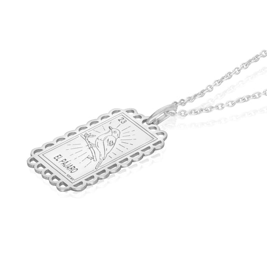 Pendant 925 Silver Women Loteria Bird Anamora by Tanya Moss