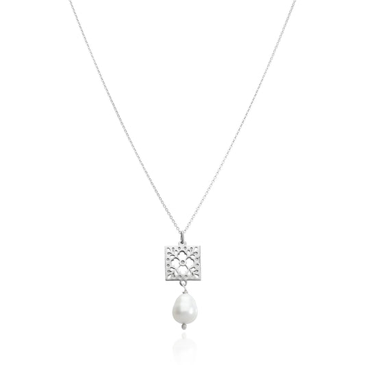 Pendant 925 Silver Women Azulejos Pearls Anamora by Tanya Moss