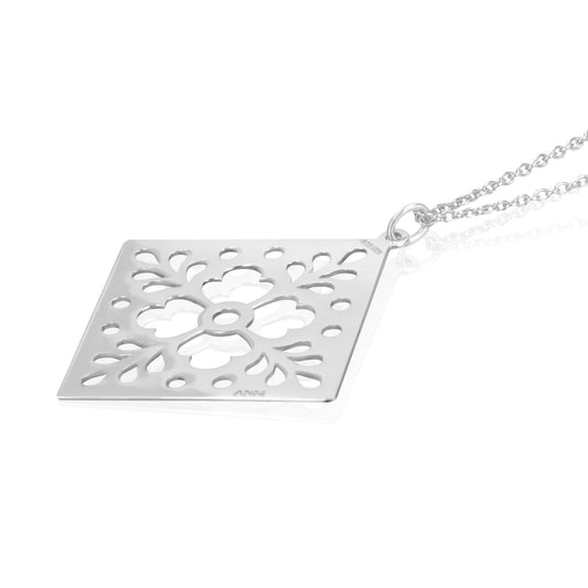 Pendant 925 Silver Women Azulejos Long Anamora by Tanya Moss