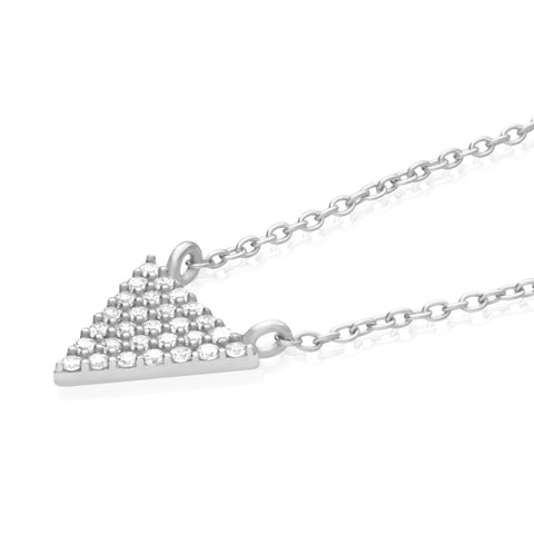 Pendant 925 Silver Women Brillos Triangle Zirconia Anamora by Tanya Moss