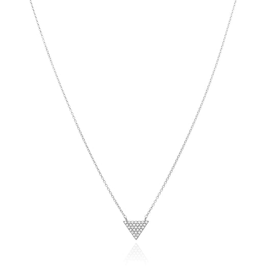 Pendant 925 Silver Women Brillos Triangle Zirconia Anamora by Tanya Moss