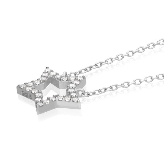 Pendant 925 Silver Women Brillos Star Zirconia Anamora by Tanya Moss