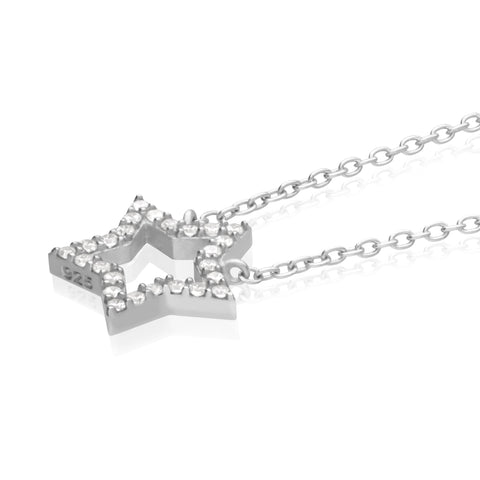 Pendant 925 Silver Women Brillos Star Zirconia Anamora by Tanya Moss