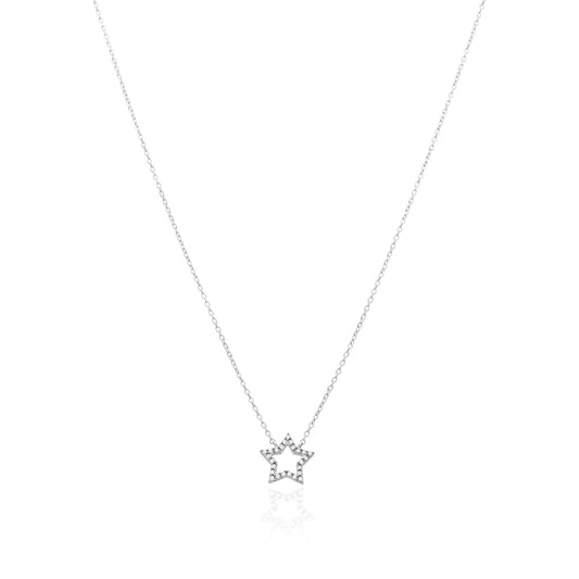 Pendant 925 Silver Women Brillos Star Zirconia Anamora by Tanya Moss