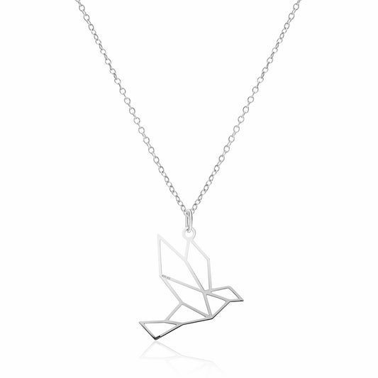 Pendant 925 Silver Women Origami Bird Chain Anamora by Tanya Moss