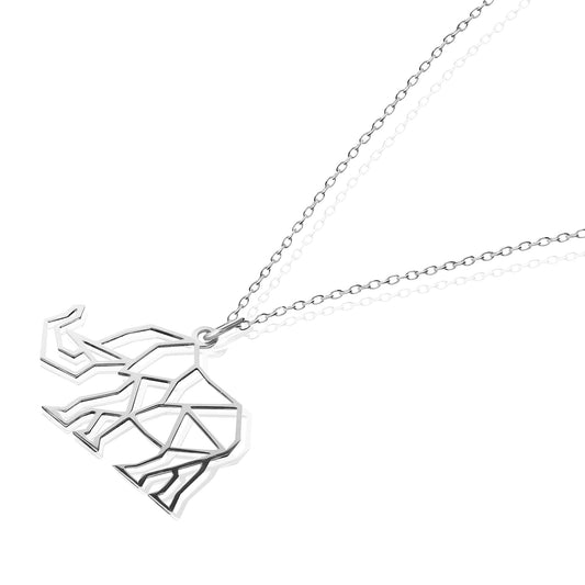 Pendant 925 Silver Women Origami Elephant Xl Chain Anamora by Tanya Moss