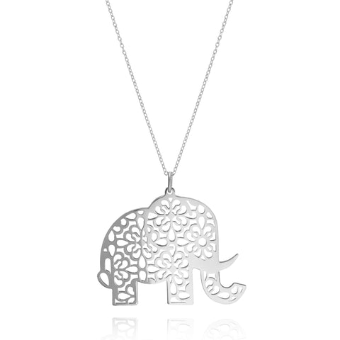 Pendant 925 Silver Women Amuletos Elephant Chain Anamora by Tanya Moss