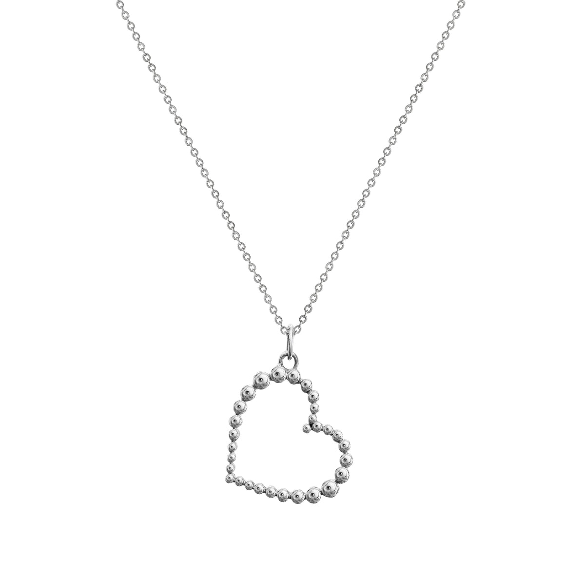 Pendant 925 Silver Women Burbujas Heart Long Anamora by Tanya Moss