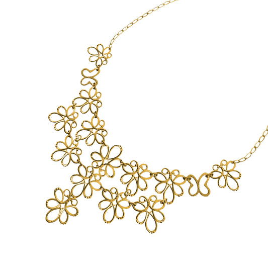 Necklace 925 Silver Women Serenata Xl Butterflies Gold