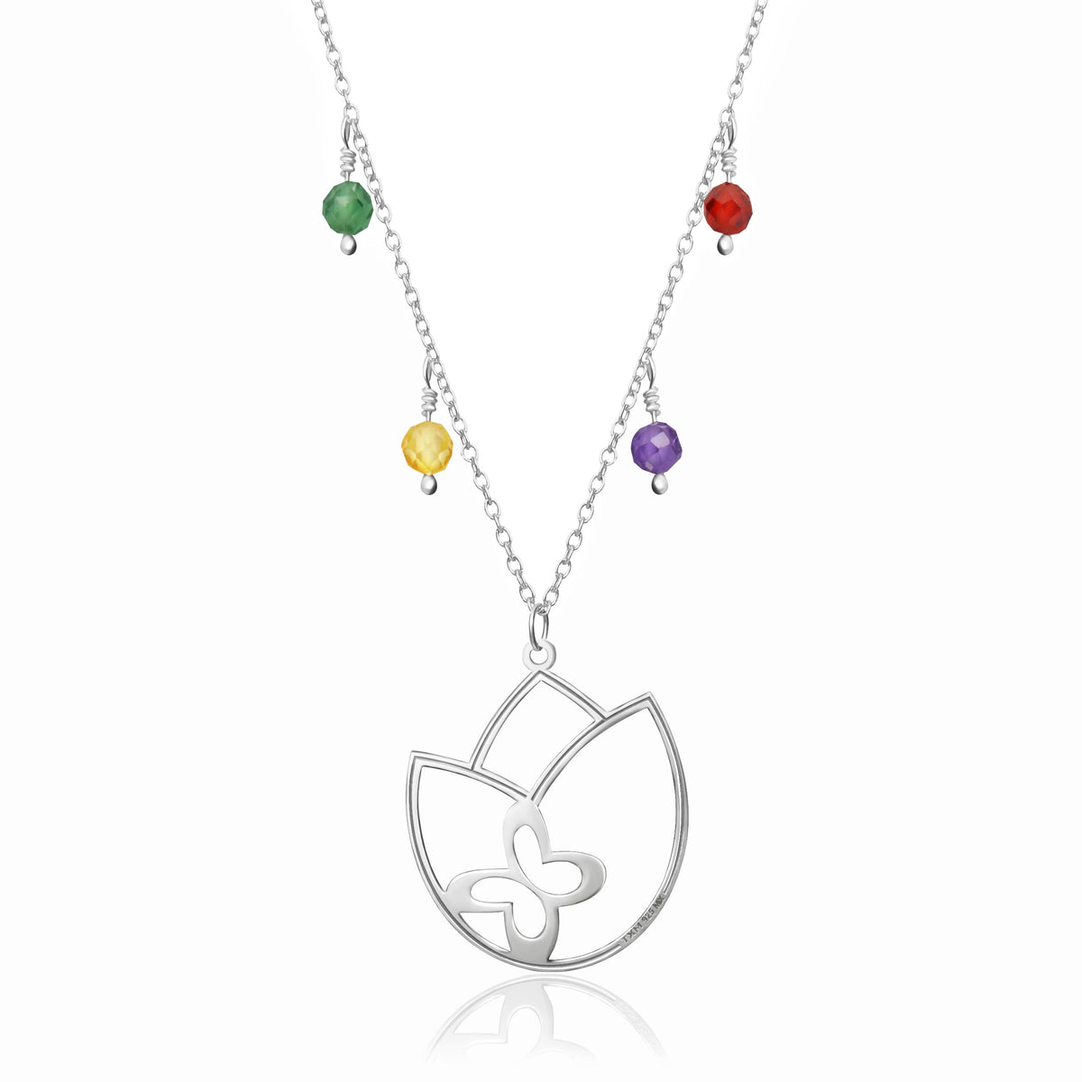 Pendant 925 Silver Women Joy Tulip Zirconia