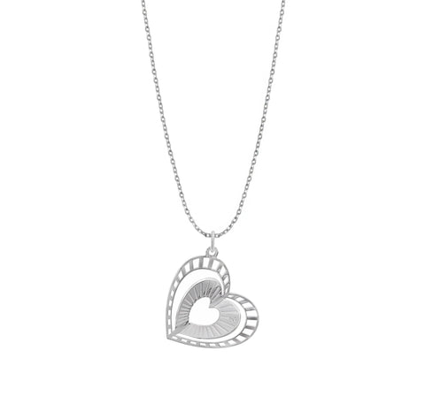 Pendant 925 Silver Women Valentina Corazon Destellos