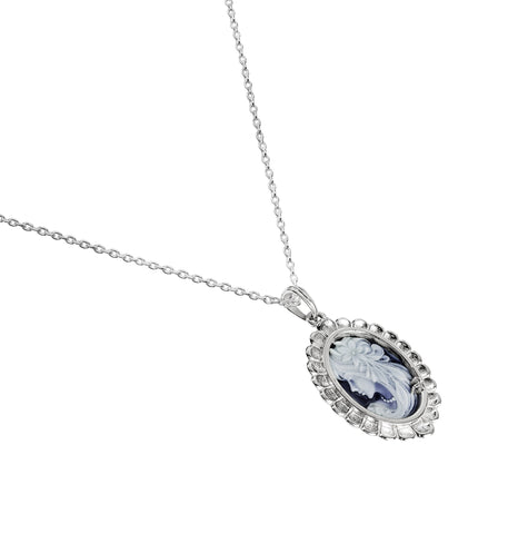 Pendant 925 Silver Women Motivos Mujer Azul