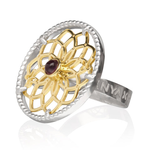 Ring 925 Silver Women Atrapasuenos Amethyst