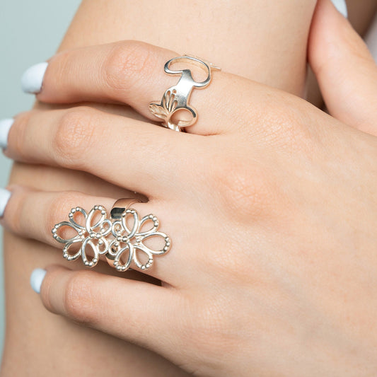 Ring 925 Silver Women Serenata Adjustable